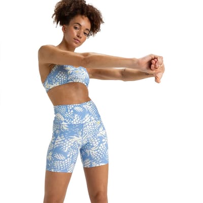Roxy Heart Into It Biker Pt Korte Leggings Blauw XS Vrouw