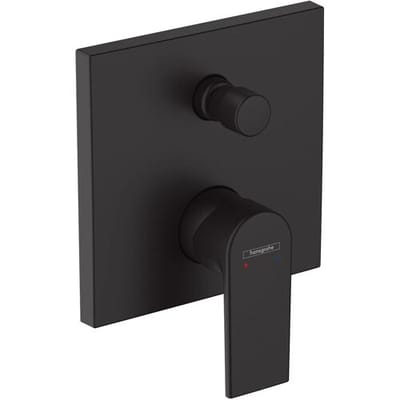 Hansgrohe Vernis Shape 1 greeps badmengkraan iinbouw geïnt zekerheidsco - met EN1717 - mat zwart