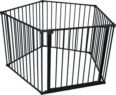 Safetots Grondbox, Pentagon, Zwart, 70cm Hoog, Baby Speelpen