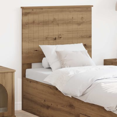 vidaXL Hoofdbord Artisan Eiken Bewerkt hout