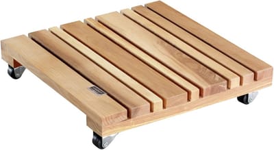 Plantenroller Houten Bloempot Trolley FSC Gecertificeerd Aldert | Max. 150 kg
