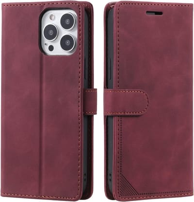 Leren Portemonnee Hoes voor Google Pixel 3a/3 Lite - Luxe Bescherming, Sleuf voor Pasjes, Wijnrood