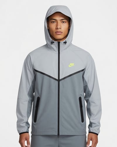 NIKE Heren Windjack met volledige ritssluiting Maat L