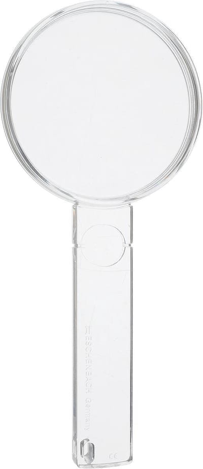 Eschenbach Biconvex - Vergrootglas - Loep met 2,5x vergroting - Transparante Leesloep - Extra lens in handvat
