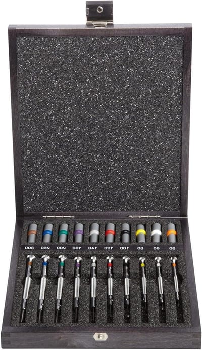 Schroevendraaierset - Horlogemaker Gereedschap - Precisiewerk - Met Reserve Bladen - 19.56 x 15.75 x 3.56 cm - Multicolor