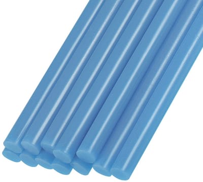 Lijmstiften, mini-lijmpistolen, pennen [voor kunst handwerk, knutselen kaarten maken] - 0,27 inch x 4"/lichtblauw/12 stuks