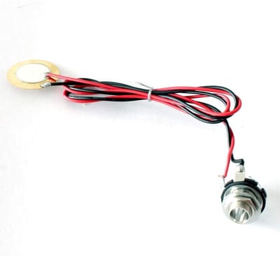 Single Pickup Drum Trigger Transducer Pre-Wired voor Akoestische Gitaar, Mandoline en Ukulele met Metalen Versterker