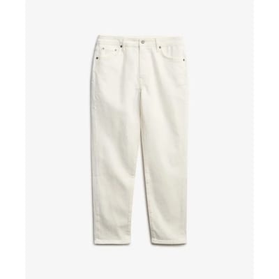 Superdry Slimfit Jeans met Middelhoge Taille Wit Grootte: 26/30