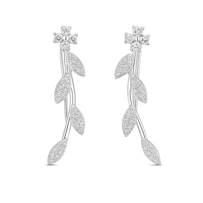 Delicate Leaf Cuff Earrings