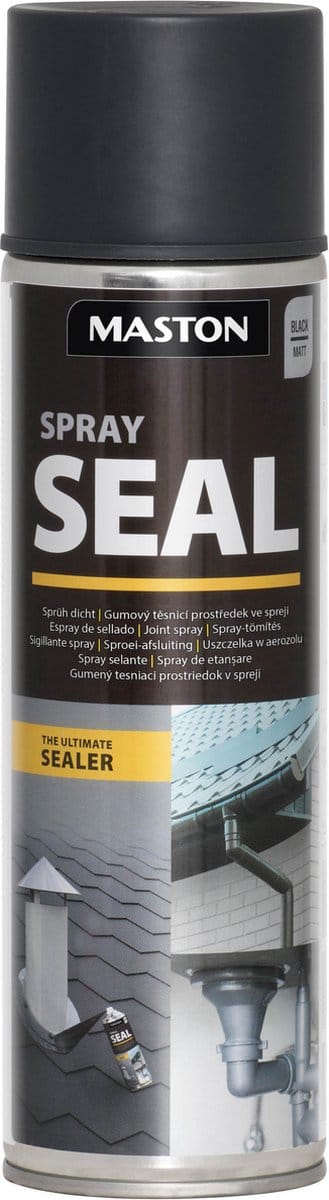 Maston Spray Seal - zwart - rubberen afdichtingscoating - 500 ml - vloeibaar rubber