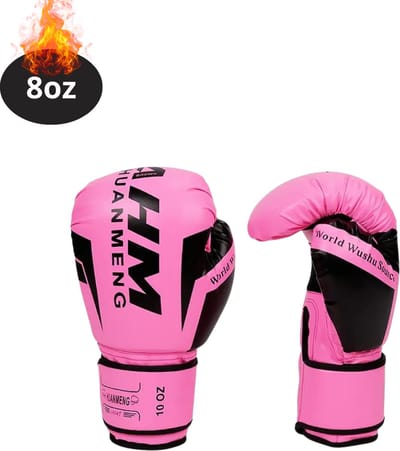 Nivard Bokshandschoenen - Kickboks Handschoenen - Boxing Gloves Set - Vecht Handschoenen - Heren - Dames - Roze - 10 oz