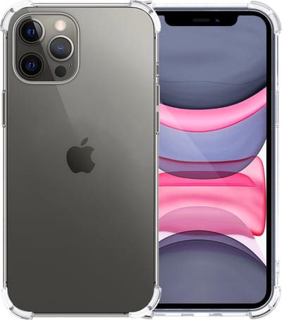 Hoesje - Geschikt voor Apple iPhone 11 Pro - Sterk & Shockproof - Siliconen Case - Back Cover - Telefoon Hoes Shock Proof - Telefoonhoesjes - Transparant