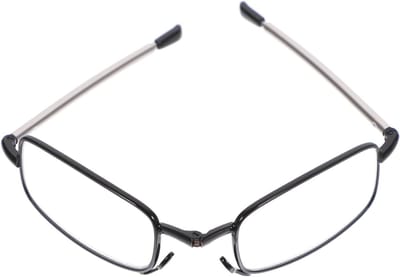 Portable Foldable Reading Glasses with Frame for Men Women Telescopic with Wear Resistant Lenses Comfortable Skin Friendly Nose Pads for Long Lasting Use