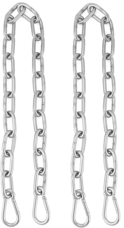 Verlengketting 65cm met M5 karabijnhaak - RVS 304 voor schommels, hangstoelen, en meer