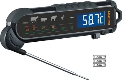 Laserliner Thermomaître - Led Display - Vleesthermometer - 3sec - Zwart