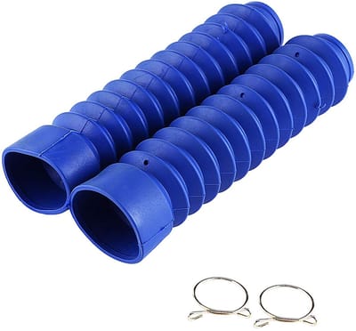 Dailygoods- Voorvork Cover - Schokdemper Cover - 2 Stuks - Kunststof - 205x42mm - Duurzaam Rubber - Geschikt voor Motorfietsen - Vorkafdekking