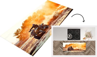 Keukenloper - Loper keuken - Quad - Duin - Zon - 120x50 cm - Keukenloper vinyl