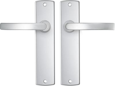 AXA Deurbeslag set Binnendeur - Curve Basic - Deurkruk Aluminium - Kruk L - Deurklink op schild