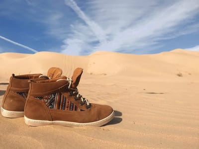Inkkas Tan Suede Camping Boot dames wandel sneaker – leren hiking boot van tan suède met Peruaanse print – waterafstotend – gevoerde binnenvoering & uitneembare inlegzool, maat 39