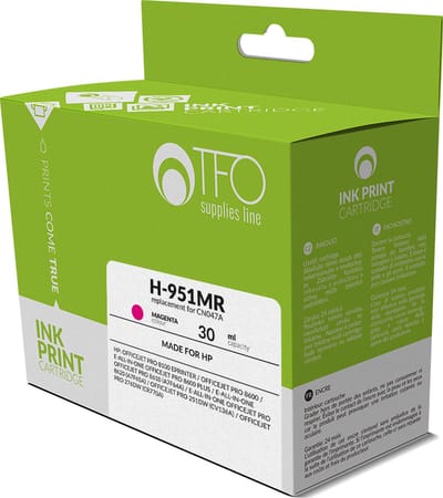 HP Inkt/Toner cartridge H-951MR - Vervangt CN048A - Rood/Roze - Geschikt voor HP OfficeJet Pro 251dw, HP OfficeJet Pro 276dw, HP OfficeJet Pro 8100, HP OfficeJet Pro 8100 e-Printer, HP OfficeJet Pro 8600 e-Printer, HP OfficeJet Pro 8600 Plus N911g