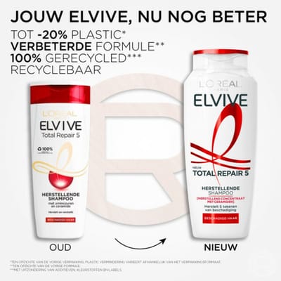 L'Oréal Elvive Total Repair 5 Shampoo - 3 x 250 ml - Voordeelverpakking