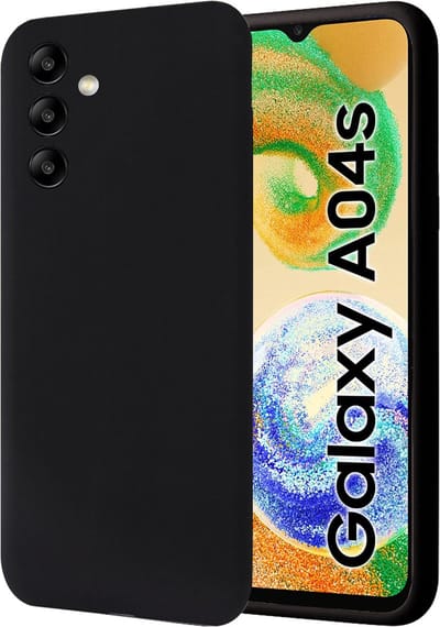 Hoesje geschikt voor Samsung Galaxy A04s / A13 5G - Back Cover Case SoftTouch Zwart