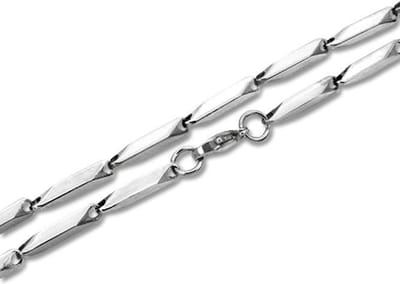 Amanto Ketting Djem - 316L Staal - Fantasie Schakel - 3mm - 55cm