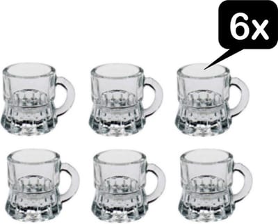 Borrelglaasjes - shotglaasjes - set van 6 stuks