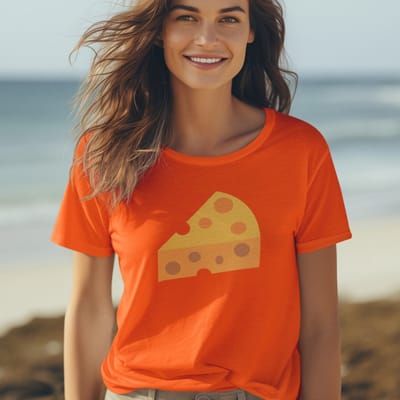 Dames Oranje Koningsdag WK & EK T-shirt - Maat XS - Kaas - Dames Feestkleding & Carnavalskleding