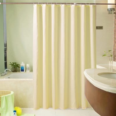 Douchegordijn - Badkamer gordijn - Douchen - Hoge kwaliteit polyester - 150x180cm - Beige