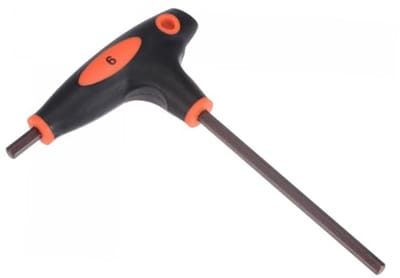 6mm T-handvat Hex Sleutel - Duurzame Dual-End Sleutel voor Thuisgebruik en Mechanisch Onderhoud