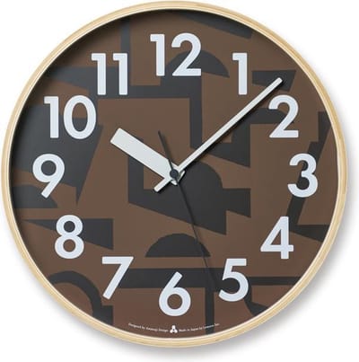 Lemnos Houten Wandklok Bruin