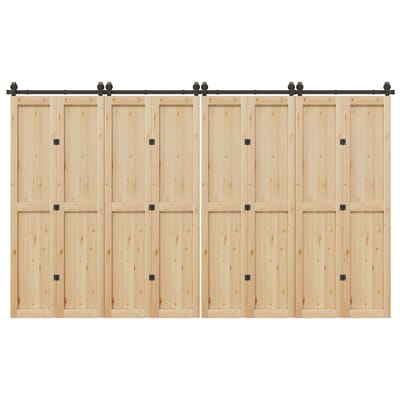 vidaXL - Doos - met - onderdelen - voor - schuifdeur - 366 - cm - staal - zwart