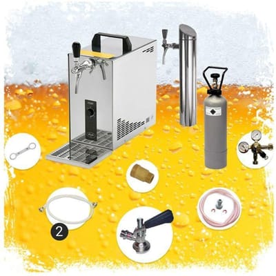 Complete set,Tapsysteem, Biertap, PYGMY 25, 1-tapkraan, 35 liter/uur , Biertap, Beertender, Thuistap, Bierkoeler, Green Line .