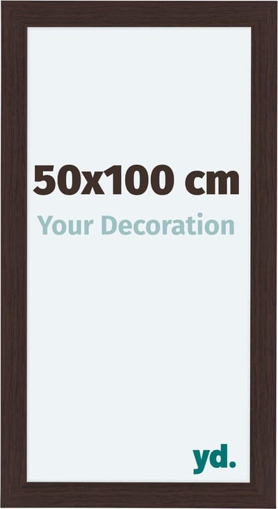 Your Decoration - Fotolijst 50x100 cm - MDF - Eiken Donker - Como