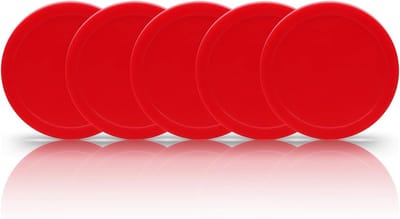 Hockey Pucks - Speeltafel Accessoires - Airhockey Spelen - Standaard Maat - 63 cm - Rood