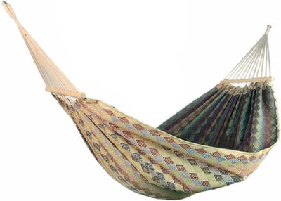 Canvas hangmat - Draagbare buitenmat - Ontspannen in de natuur - Inclusief draagtas - 300 x 150 cm - A