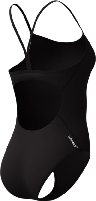 Speedo Dames Badpak Endurance+ Logo Thin Strap Zwart/Wit