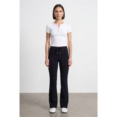 Slim Fit Crop Jersey Blouse