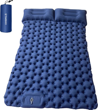 Luchtbed - Luchtmatras - Zelf Opblaasbare Luchtmat - Max 200kg - Camping - Backpacking - Lichtgewicht - Blauw