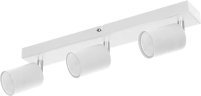 DOA SP 3 - Plafondlamp / Wandlamp geschikt voor 3 spotjes max. 3 x 50 W - GU10 - Draaibare Opbouwspot - Zwart