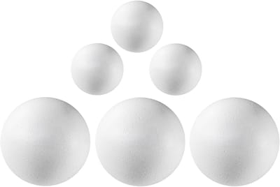 Piepschuim ballen pakket 6 stuks klein