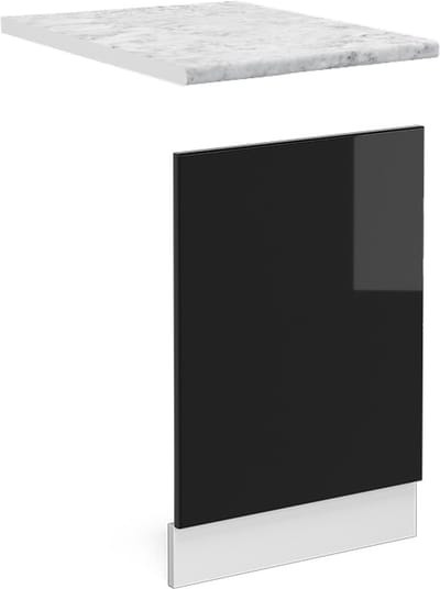 Vicco R-Line Frontpaneel – 45 cm, WB Marmer Zwart hoogglans