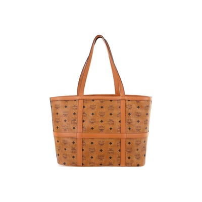 MCM Sac Cabas Delmy Monogramme Visetos Cuir Sacs Cabas Femme Marron Cognac MWPBSER01CO001 Basic Set (Bag+Dust Bag) brown