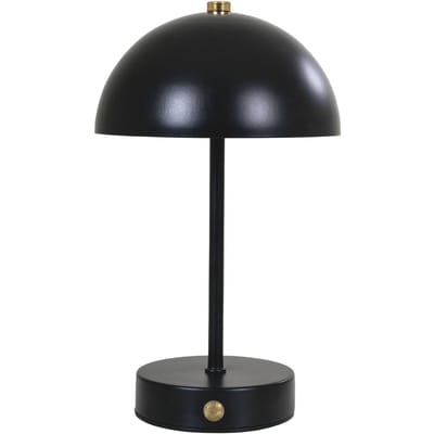 House Nordic Holt Zwart LED Tafellamp Oplaadbaar
