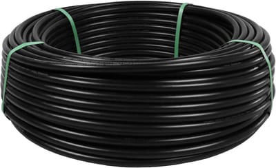 Irrigatiepijp PE - Waterleiding slang - Tuin besproeien - Hoge flexibiliteit - 16 mm 1 meter - Zwart