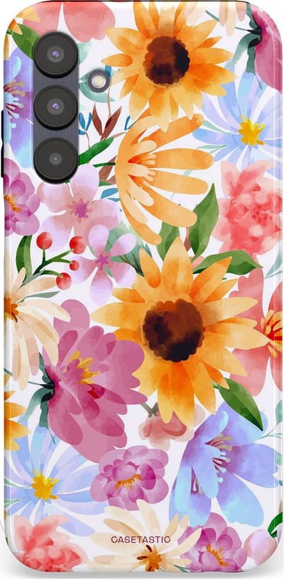 Casetastic Hoesje Geschikt voor Samsung A25 - Stijlvolle Beschermende Duo-layer Case - Aquarel fantasie