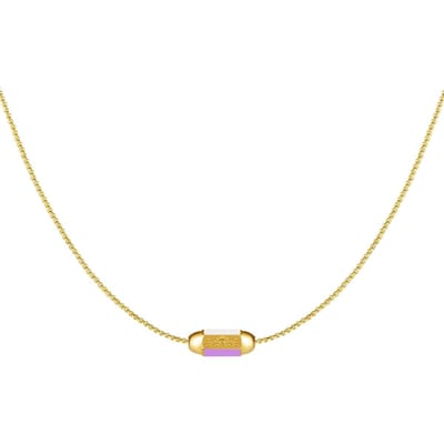 Ketting - Summer Love - Goudkleurig-Moederdag cadeautje - cadeau voor haar - mama
