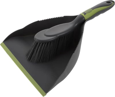 Mini Schoonmaakset - Handveger Vuilnisblik - Bureau Reinigen - Compact Ophanggat - 32.5 cm - Grijsgroen