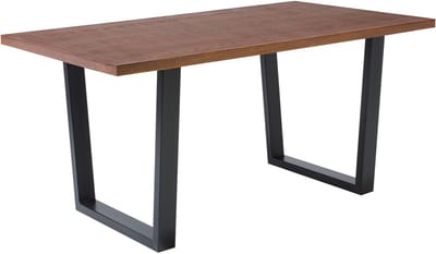 AUSTIN - Eettafel - Donkere houtkleur - 90 x 160 cm - MDF
